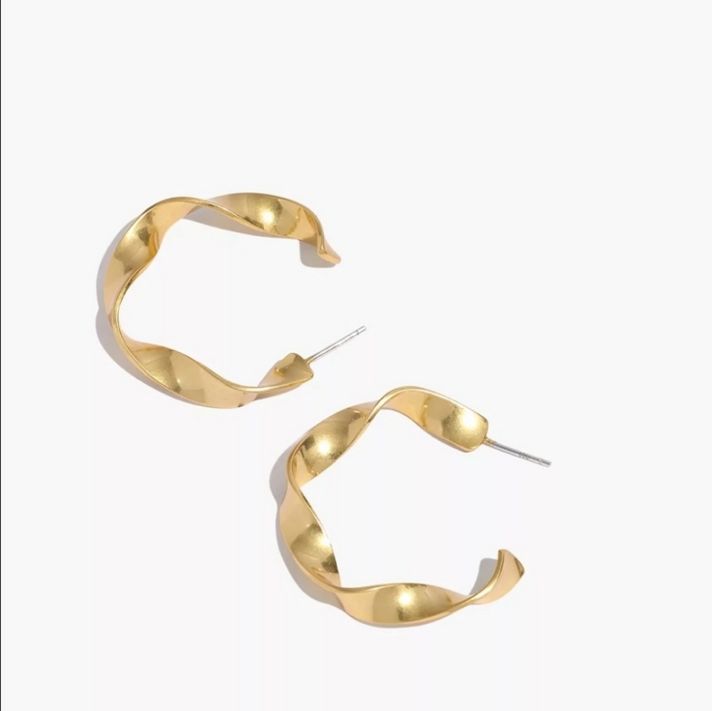 Madewell Ribbon Hoop Earrings
